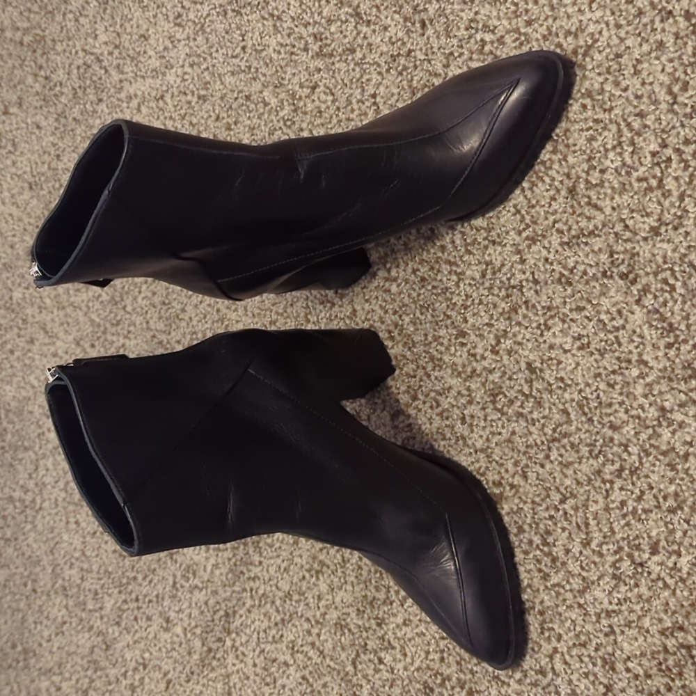 Sylven Almasi Black Leather Boots 6.5